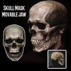 3D Full Head Evil Skull Mask-fashion-Norskova-Grå-Norskova