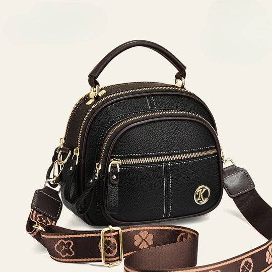 Justerbar Multifunksjonell Lær Crossbody-veske