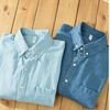 Sommerlige Bomulls Denimskjorter For Menn