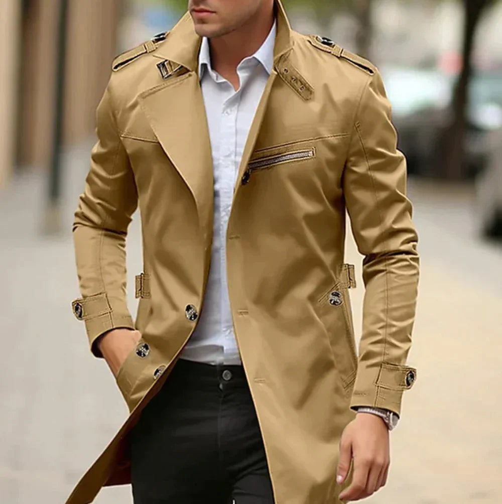 Elegant Trenchcoat For Herrer