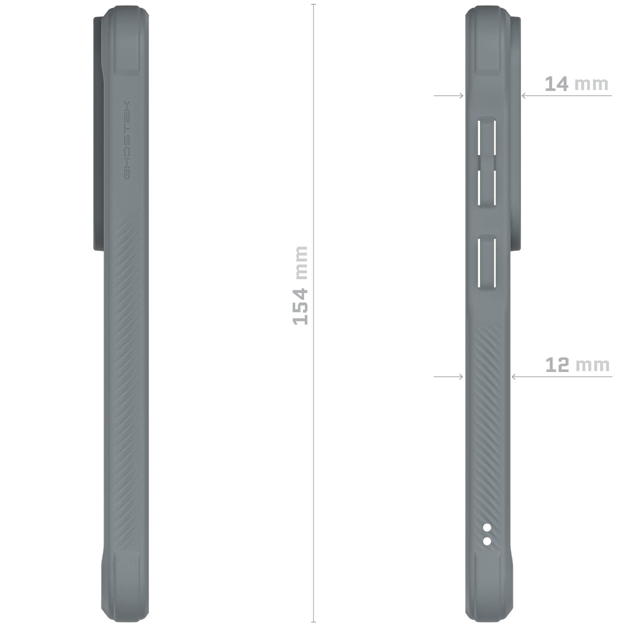 Galaxy S24 Serie Beskyttende Gjennomsiktig og Støtsikkert Etui