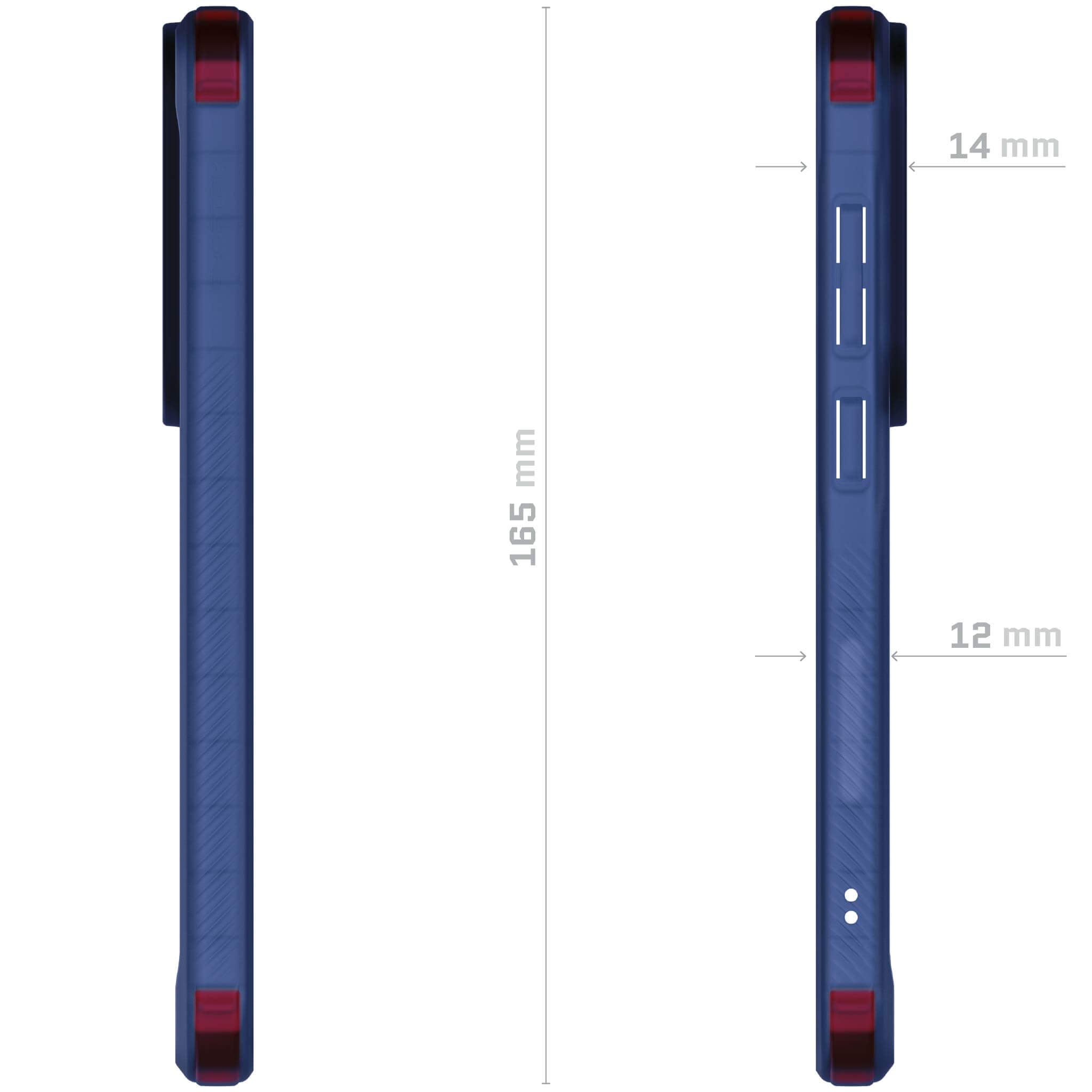 Galaxy S24 Serie Beskyttende Gjennomsiktig og Støtsikkert Etui