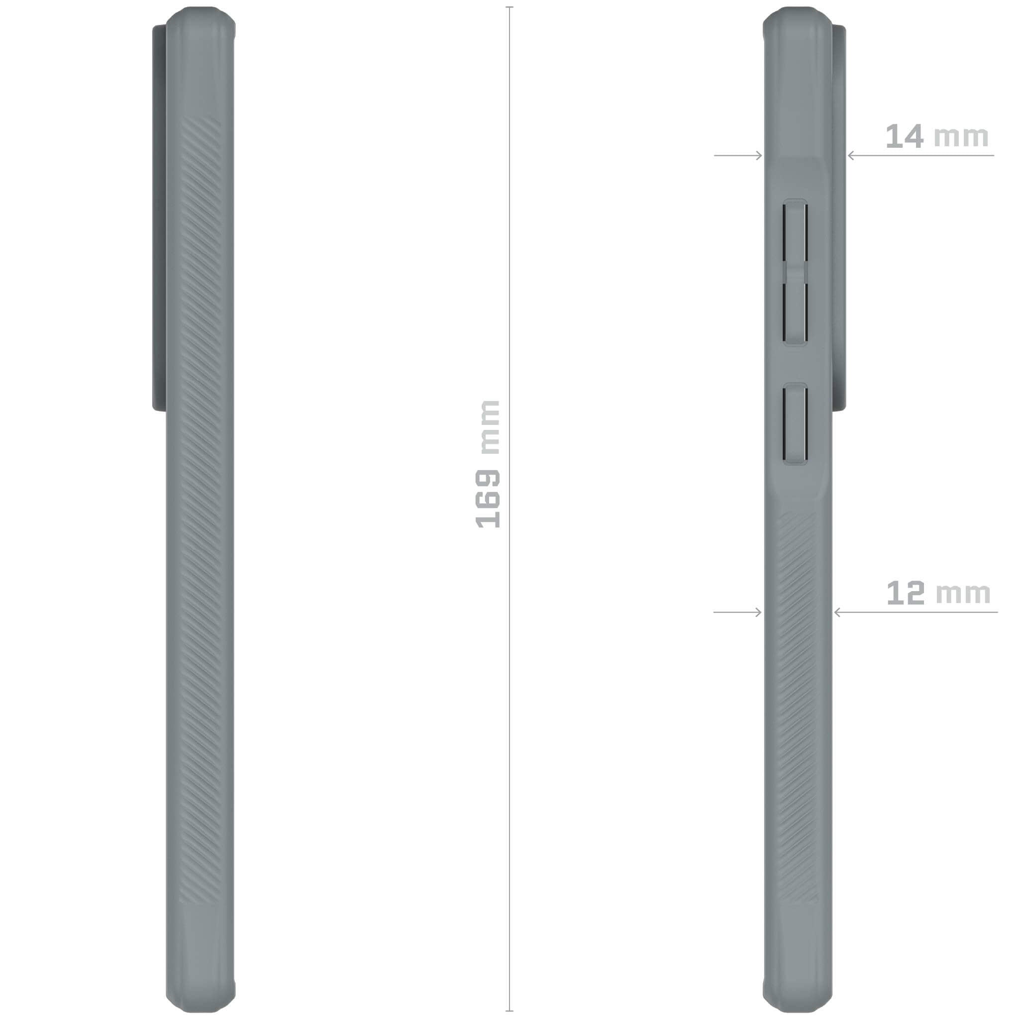 Galaxy S24 Serie Beskyttende Gjennomsiktig og Støtsikkert Etui