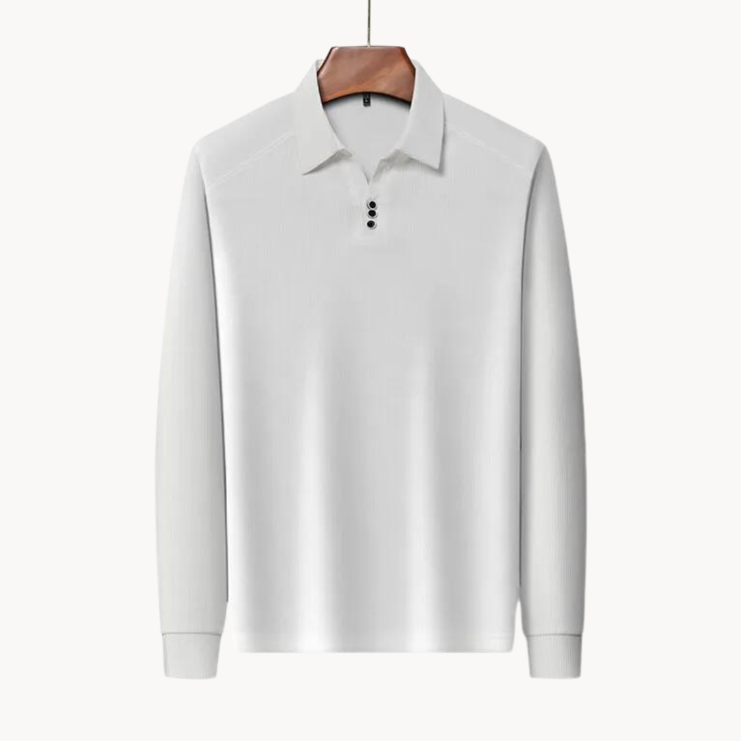 Myk Langermet Pullover Polo For Menn