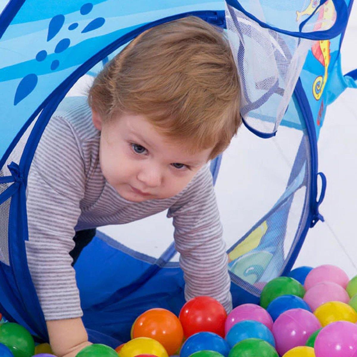 Bærbar Lekeplass for Barn-Baby Activity Toys-Norskova-Blå-Norskova