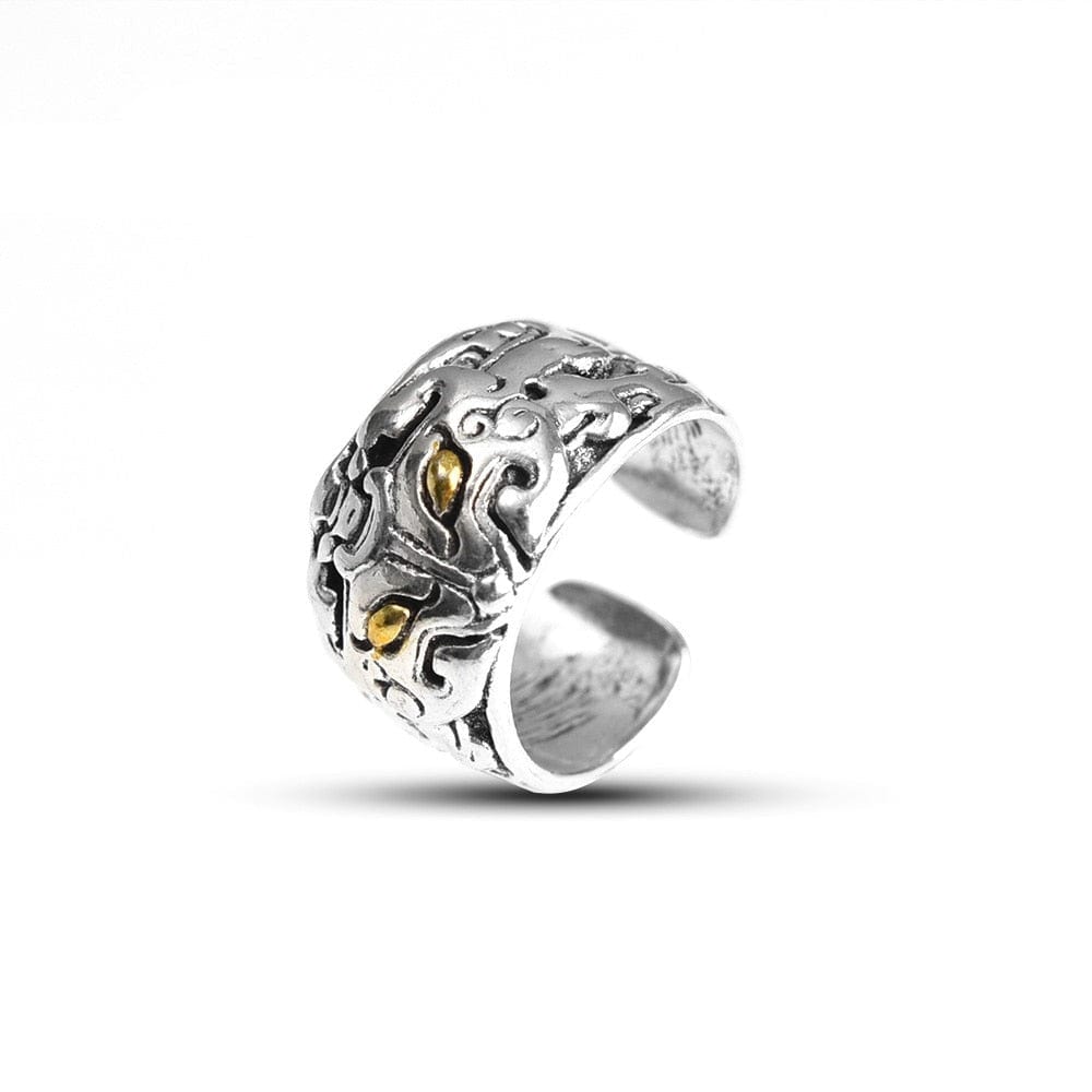 CODE | Feng-Shui Ring-Norskova-Golden Eye Men Open-Norskova