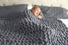 Comfy Knitted Blanket-Norskova-Dark Grey-Standard-Norskova