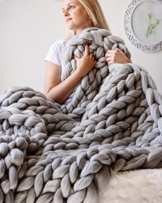 Comfy Knitted Blanket-Norskova-Dark Grey-Standard-Norskova