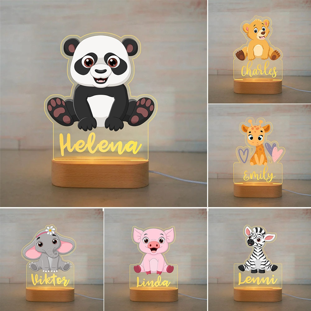 Cute Lamp - Personlig 3d Nattlys - Lite Dyr-Norskova-Søt Panda-Norskova