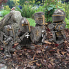 Knight Gnomes Guard-Garden-Norskova-4 PCS-Norskova