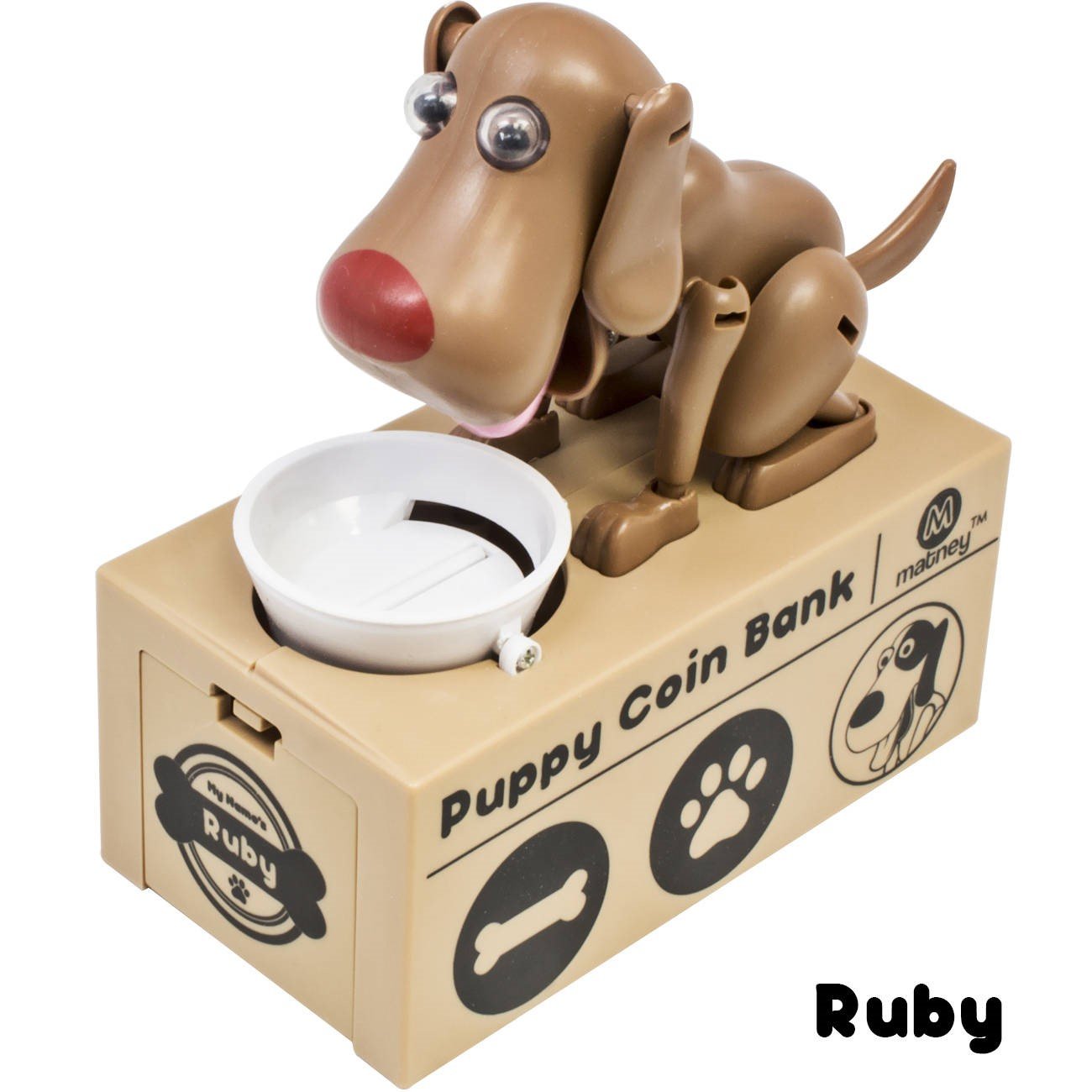 Little Dog Puggy Bank-toys-Norskova-Brun-Norskova