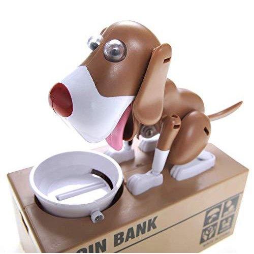 Little Dog Puggy Bank-toys-Norskova-Brun & Hvit-Norskova