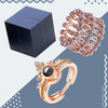 Love Ring and Bangle Luxury Puzzle Box-Love Luxury Box-Norskova-Ring + armbånd + eske-Gull-Norskova