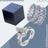 Love Ring and Bangle Luxury Puzzle Box-Love Luxury Box-Norskova-Ring + armbånd + eske-Sølv-Norskova