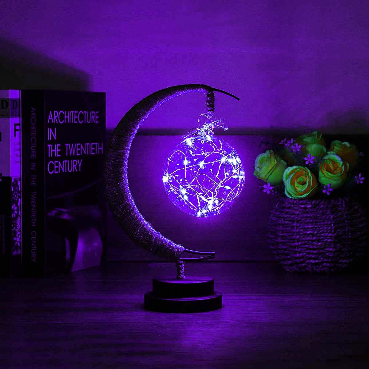 Lunar Rope Sphere Lamp-Home Improvement-Norskova-Ametyst Lilla-Norskova