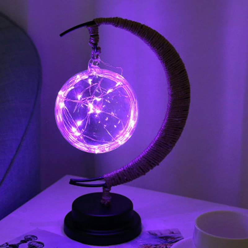 Lunar Rope Sphere Lamp-Home Improvement-Norskova-Solnedgang Gull-Norskova