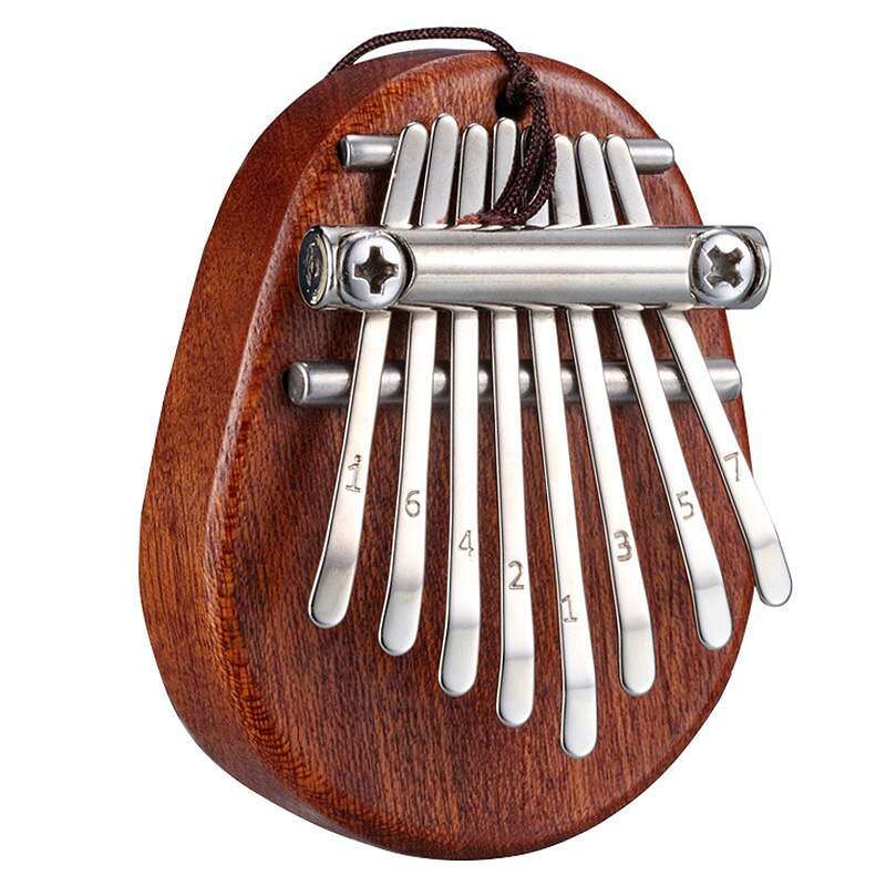 Mini Kalimba 8 nøkkelinstrument finger tommelfingerpiano-Figurines & Miniatures-Norskova-Norskova