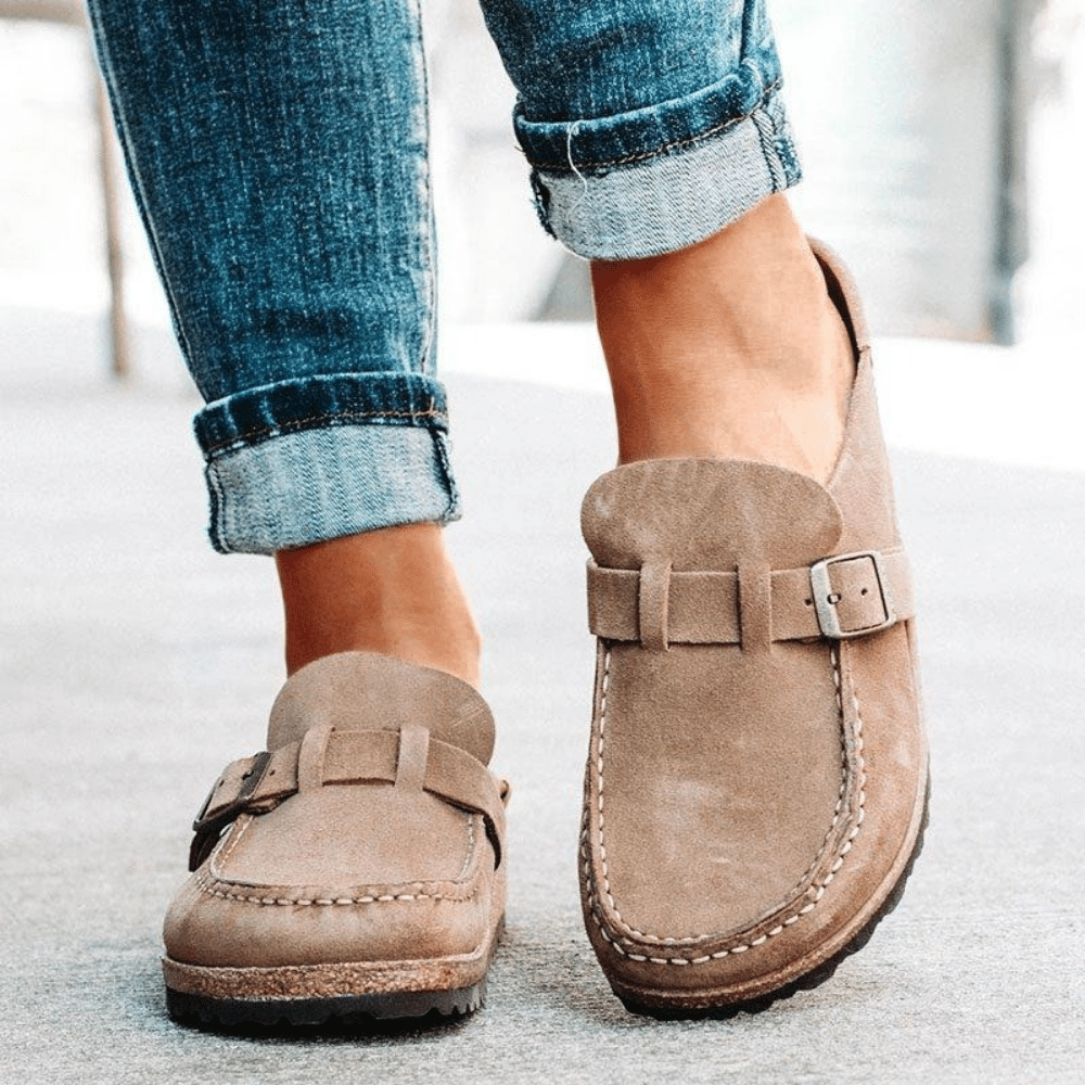 Retro Flats | Stilige Kvinnesandaler-Norskova-Svart-34-Norskova