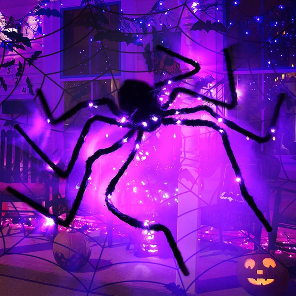 Scary Spidey - Goliath LED Edderkopper Halloween Dekorasjon-Norskova-1 stk-Norskova