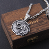 Veiviseren Geralt Wolf Head Pendant Halskjede-Jewelry-Norskova-Norskova