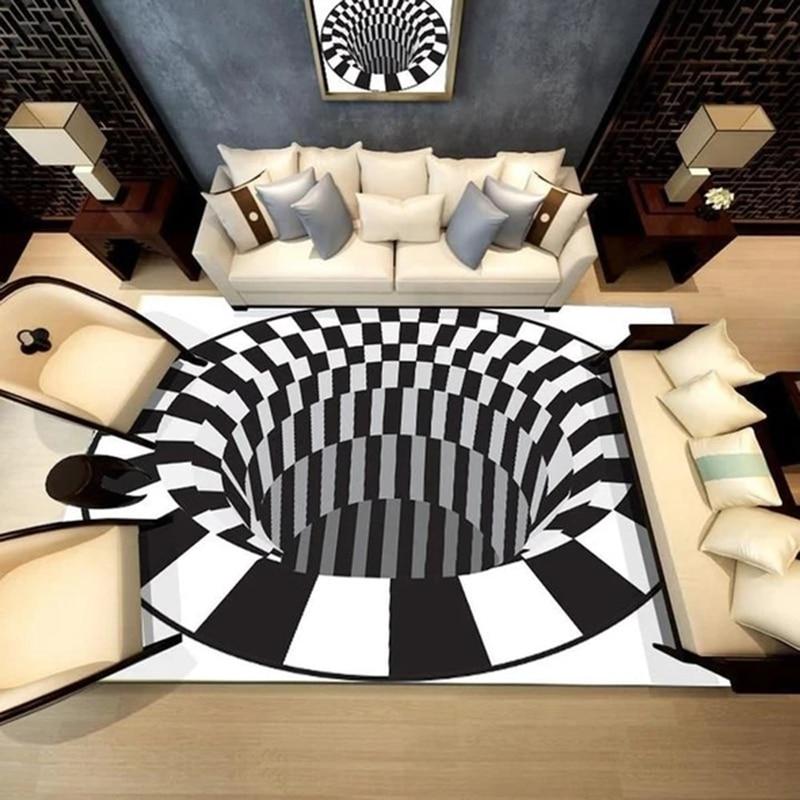 Vortex Illusion Rug | 3D teppe-Norskova-40x60cm-Norskova